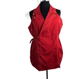 Ashley Stewart Sleeveless Shirt Dress Top